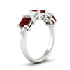 Load image into Gallery viewer, 3-carat-five-stone-princess-ruby-wedding-band-in-white-gold-fdwb8008prgrudrangle2-3.00ct-nl-wg.jpg