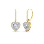 Load image into Gallery viewer, 3-carat-halo-diamond-heart-lever-back-earring-in-yellow-gold-FDEAR-11235HT-3.00CT-NL-YG.jpg