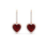 Load image into Gallery viewer, 3-carat-halo-diamond-heart-lever-back-earring-with-ruby-in-rose-gold-FDEAR-11235HTGRUDR-3.00CT-NL-RG.jpg