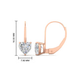 Load image into Gallery viewer, 3-carat-heart-stud-diamond-leverback-Earrings-in-rose-gold-FDEAR9225HT-3.00 CT-NL-RG
