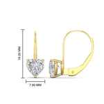 Load image into Gallery viewer, 3-carat-heart-stud-diamond-leverback-Earrings-in-yellow-gold-FDEAR9225HT-3.00 CT-NL-YG
