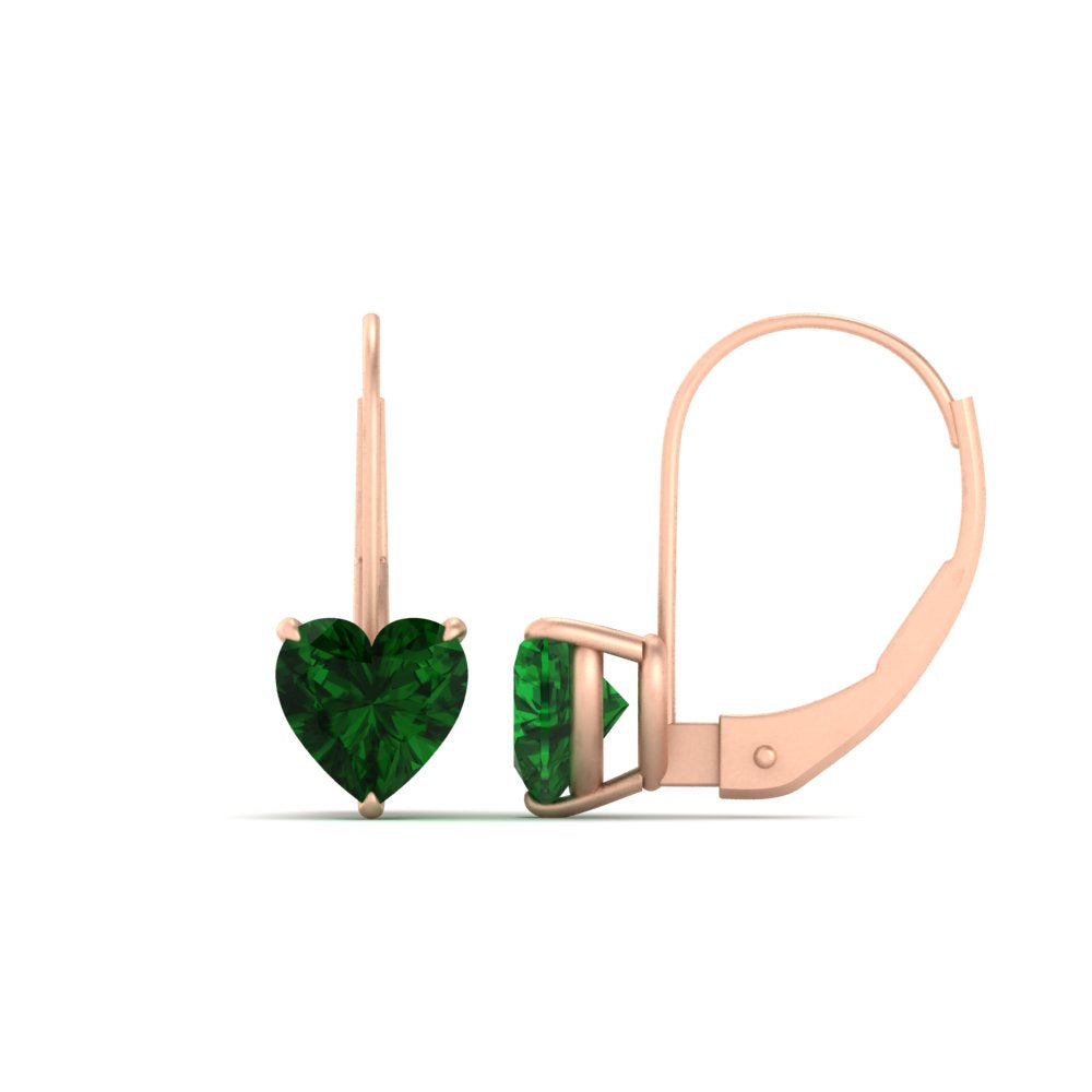 3-carat-heart-stud-emerald-leverback-Earrings-in-rose-gold-FDEAR9225HTGEMGR-3.00 CT-NL-RG