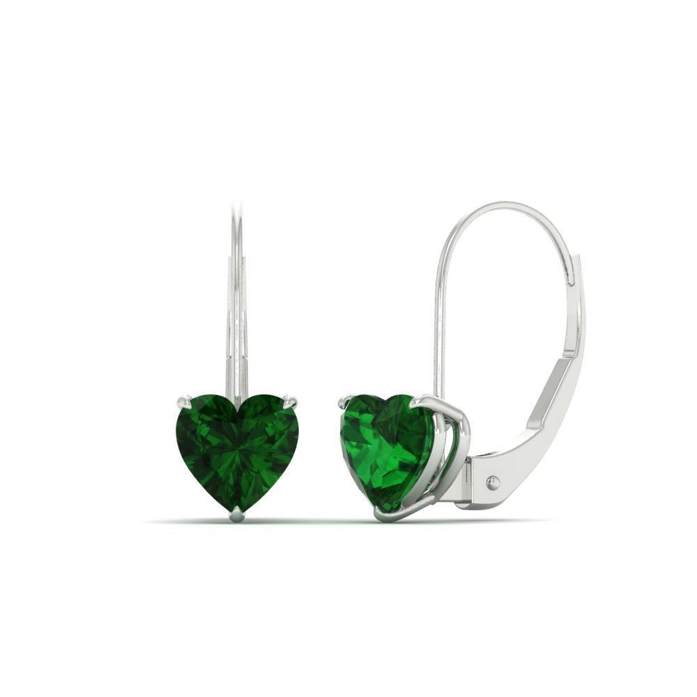 3-carat-heart-stud-emerald-leverback-Earrings-in-white-gold-FDEAR9225HTGEMGR-3.00 CT-NL-WG