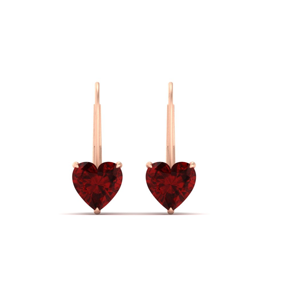 3-carat-heart-stud-ruby-leverback-Earrings-in-rose-gold-FDEAR9225HTGRUDR-3.00 CT-NL-RG