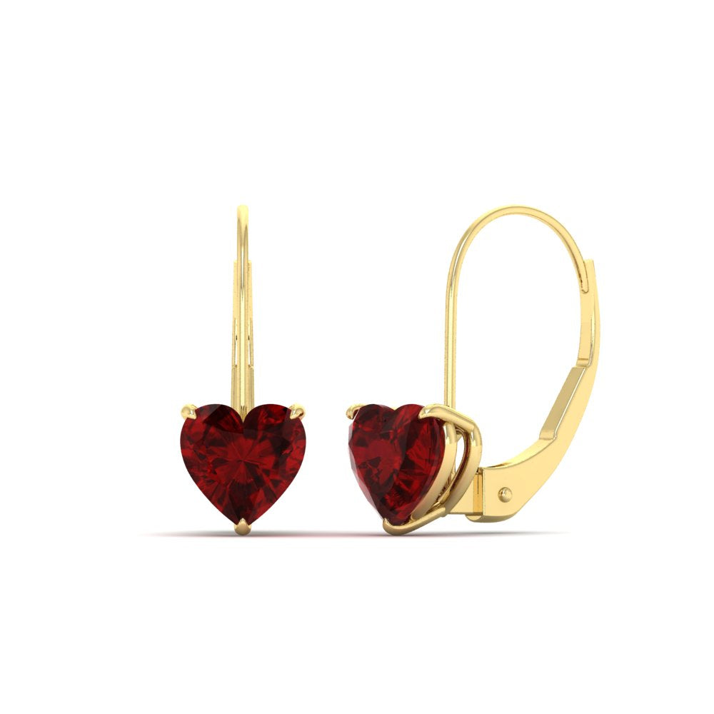 3-carat-heart-stud-ruby-leverback-Earrings-in-yellow-gold-FDEAR9225HTGRUDR-3.00 CT-NL-YG