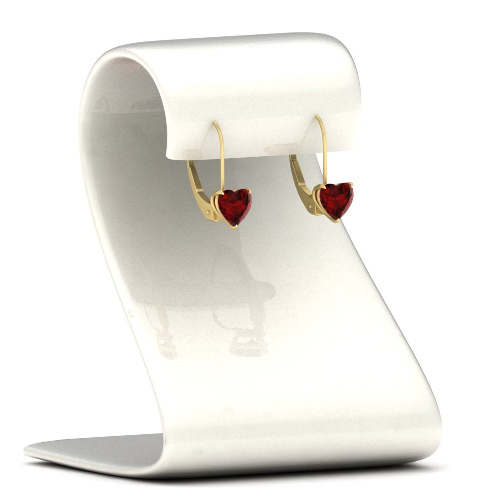 3-carat-heart-stud-ruby-leverback-Earrings-in-yellow-gold-FDEAR9225HTGRUDR-3.00 CT-NL-YG