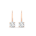Load image into Gallery viewer, 3-carat-lever-back-round-diamond-studs-earring-in-rose-gold-FDEAR9225RO-3.00CT-NL-RG
