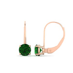 Load image into Gallery viewer, 3-carat-lever-back-round-emerald-studs-earring-in-rose-gold-FDEAR9225ROGEMGR-3.00CT-NL-RG
