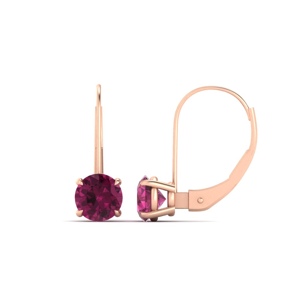 3-carat-lever-back-round-pink-sapphire-studs-earring-in-rose-gold-FDEAR9225ROGSADRPI-3.00CT-NL-RG