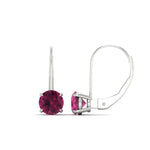Load image into Gallery viewer, 3-carat-lever-back-round-pink-sapphire-studs-earring-in-white-gold-FDEAR9225ROGSADRPI-3.00CT-NL-WG
