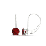 Load image into Gallery viewer, 3-carat-lever-back-round-ruby-studs-earring-in-white-gold-FDEAR9225ROGRUDR-3.00CT-NL-WG
