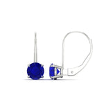 Load image into Gallery viewer, 3-carat-lever-back-round-sapphire-studs-earring-in-white-gold-FDEAR9225ROGSABL-3.00CT-NL-WG
