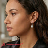 Load image into Gallery viewer, 3-carat-leverback-oval-drop-dangle-diamond-earrings-in-white-gold-fdear11236ov-model-1