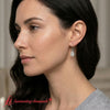 Load image into Gallery viewer, 3-carat-leverback-oval-drop-dangle-diamond-earrings-in-white-gold-fdear11236ov-model