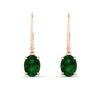 Load image into Gallery viewer, 3-carat-leverback-oval-drop-dangle-emerald-earrings-in-rose-gold-fdear11236ovgemgrangle2-3.00ct-nl-rg.jpg?v=1765455500