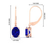 Load image into Gallery viewer, 3-carat-leverback-oval-drop-dangle-sapphire-earrings-in-rose-gold-fdear11236ovgsablangle4-3.00ct-nl-rg-hw.jpg?v=1765455500
