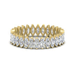 Load image into Gallery viewer, 3-carat-marquise-diamond-eternity-wedding-band-in-yellow-gold-FDEWB11257MQB-3.00CT-NL-YG