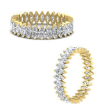 Load image into Gallery viewer, 3-carat-marquise-diamond-eternity-wedding-band-in-yellow-gold-FDEWB11257MQB-3.00CT-NL-YG