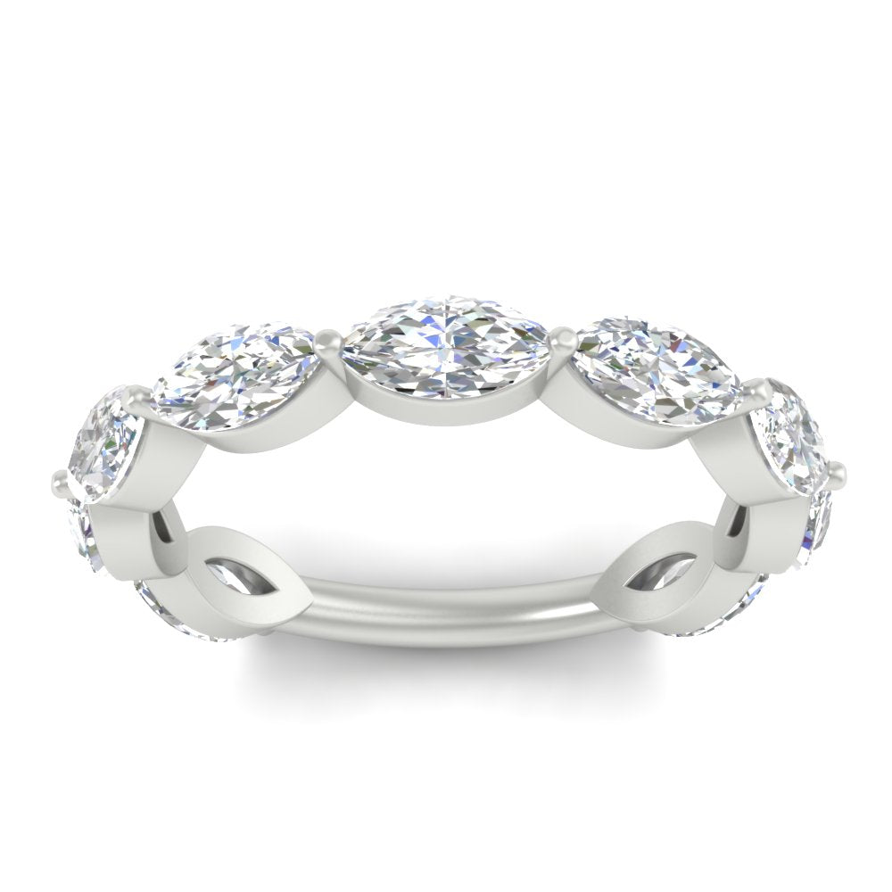 3-carat-marquise-diamond-stacking-wedding-band-in-white-gold-FD8398MQBANGLE5-3.00CT-NL-WG