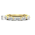 Load image into Gallery viewer, 3-carat-marquise-diamond-stacking-wedding-band-in-yellow-gold-FD8398MQB-3.00CT-NL-YG-HW