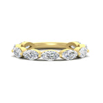 Load image into Gallery viewer, 3-carat-marquise-diamond-stacking-wedding-band-in-yellow-gold-FD8398MQB-3.00CT-NL-YG