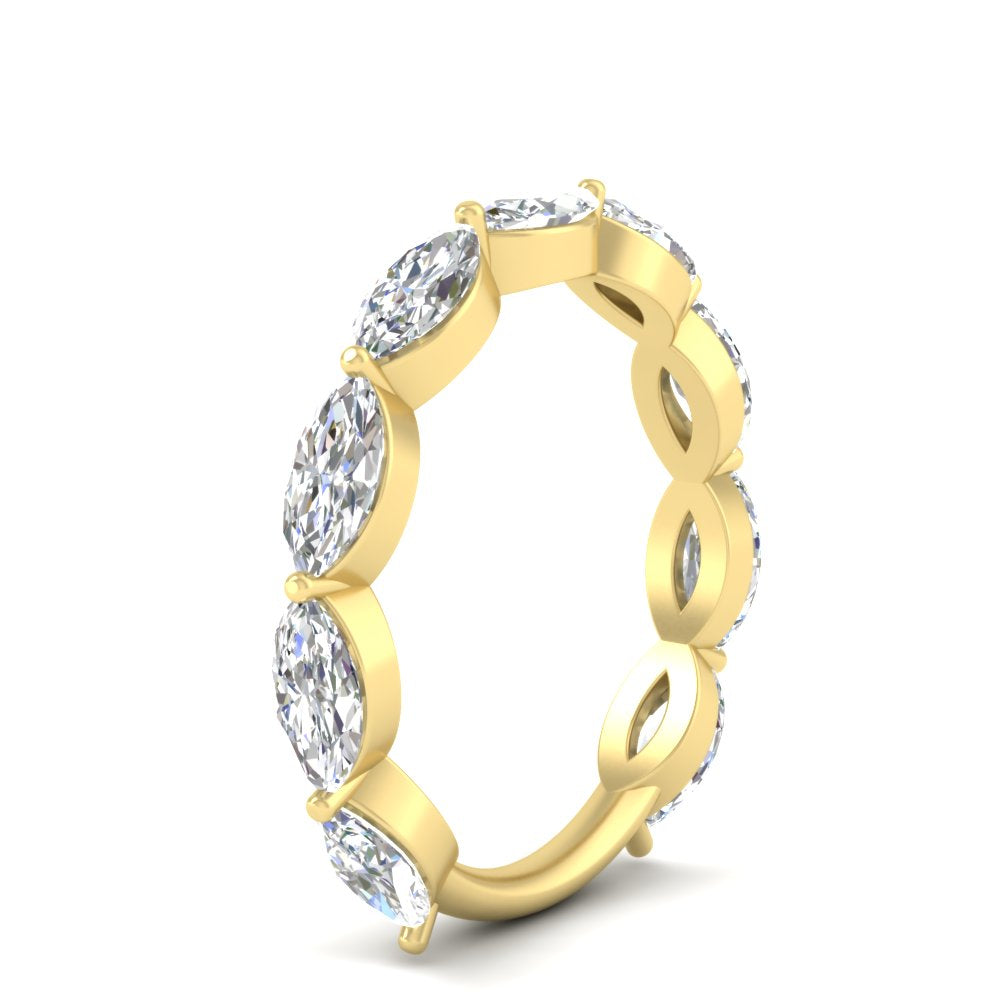 3-carat-marquise-diamond-stacking-wedding-band-in-yellow-gold-FD8398MQBANGLE2-3.00CT-NL-YG