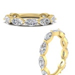 Load image into Gallery viewer, 3-carat-marquise-diamond-stacking-wedding-band-in-yellow-gold-FD8398MQBANGLE3-3.00CT-NL-YG