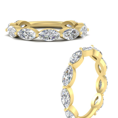 3-carat-marquise-diamond-stacking-wedding-band-in-yellow-gold-FD8398MQBANGLE3-3.00CT-NL-YG