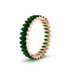 Load image into Gallery viewer, 3-carat-marquise-emerald-eternity-wedding-band-in-rose-gold-FDEWB11257MQBGEMGR-3.00CT-NL-RG