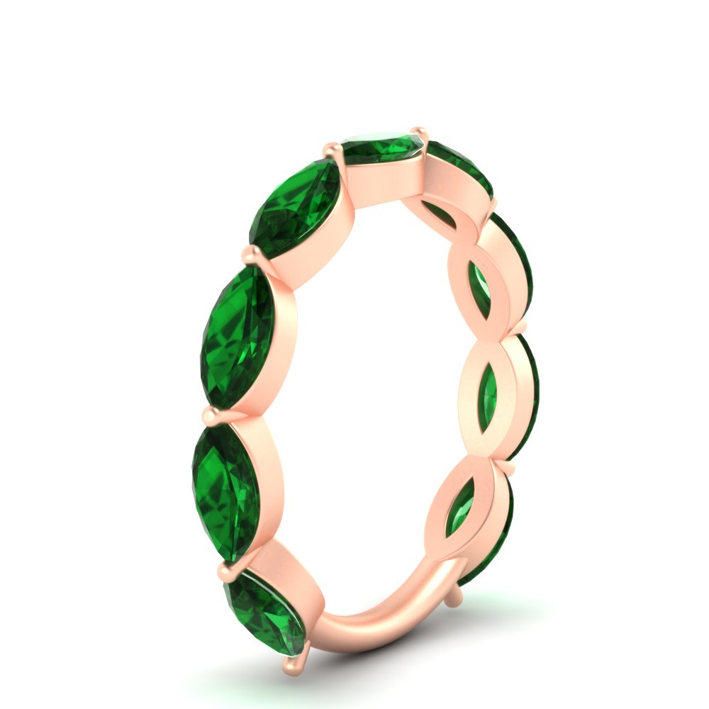 3-carat-marquise-emerald-stacking-wedding-band-in-rose-gold-FD8398MQBGEMGRANGLE2-3.00CT-NL-RG