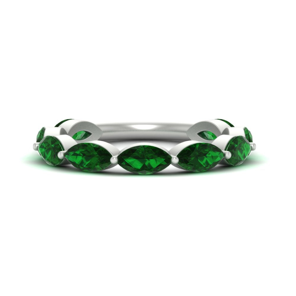 3-carat-marquise-emerald-stacking-wedding-band-in-white-gold-FD8398MQBGEMGER-3.00CT-NL-WG