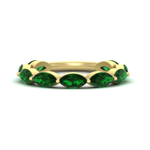 3-carat-marquise-emerald-stacking-wedding-band-in-yellow-gold-FD8398MQBGEMGER-3.00CT-NL-YG