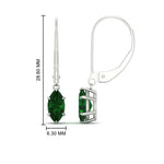 Load image into Gallery viewer, 3-carat-marquise-emerald-studs-with-lever-back-earrings-in-white-gold-FDEAR11236MQGEMGR-3.00CT-NL-WG.jpg
