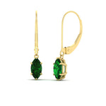 Load image into Gallery viewer, 3-carat-marquise-emerald-studs-with-lever-back-earrings-in-yellow-gold-FDEAR11236MQGEMGR-3.00CT-NL-YG.jpg
