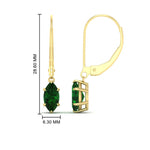 Load image into Gallery viewer, 3-carat-marquise-emerald-studs-with-lever-back-earrings-in-yellow-gold-FDEAR11236MQGEMGR-3.00CT-NL-YG.jpg
