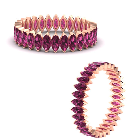 3-carat-marquise-pink-sapphire-eternity-wedding-band-in-rose-gold-FDEWB11257MQBGSADRPI-3.00CT-NL-RG