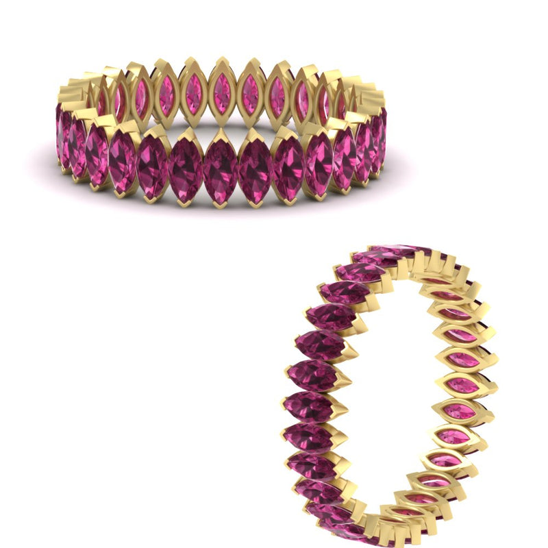 3-carat-marquise-pink-sapphire-eternity-wedding-band-in-yellow-gold-FDEWB11257MQBGSADRPI-3.00CT-NL-YG