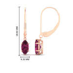 Load image into Gallery viewer, 3-carat-marquise-pink-sapphire-studs-with-lever-back-earrings-in-rose-gold-FDEAR11236MQGSADRPI-3.00CT-NL-RG.jpg
