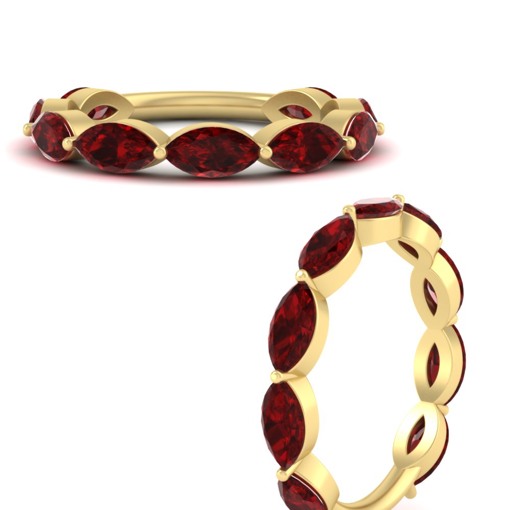3-carat-marquise-ruby-stacking-wedding-band-in-yellow-gold-FD8398MQBGRUDRANGLE3-3.00CT-NL-YG