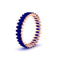 Thumbnail 10 - 3-carat-marquise-sapphire-eternity-wedding-band-in-rose-gold-FDEWB11257MQBGSABL-3.00CT-NL-RG