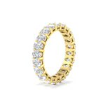 Load image into Gallery viewer, 3-carat-oval-cut-diamond-anniversary-band-in-yellow-gold-fdewb8324ovangle2-4.00x3.00mm-nl-yg