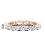 Load image into Gallery viewer, 3-carat-oval-diamond-eternity-ring-in-rose-gold-FDEWB8425OV-3.00CT-NL-RG-HW