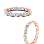 Load image into Gallery viewer, 3-carat-oval-diamond-eternity-ring-in-rose-gold-FDEWB8425OVANGLE3-3.00CT-NL-RG