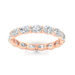Load image into Gallery viewer, 3-carat-oval-diamond-eternity-ring-in-rose-gold-FDEWB8425OVANGLE5-3.00CT-NL-RG