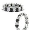 Load image into Gallery viewer, 3-carat-oval-diamond-full-eternity-band-with-black-diamond-in-white-gold-fdewb8324ovgblackangle3-4.00x3.00mm-nl-wg