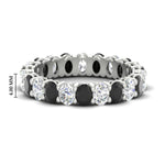 Load image into Gallery viewer, 3-carat-oval-diamond-full-eternity-band-with-black-diamond-in-white-gold-fdewb8324ovgblacksleep-4.00x3.00mm-nl-wg-hw