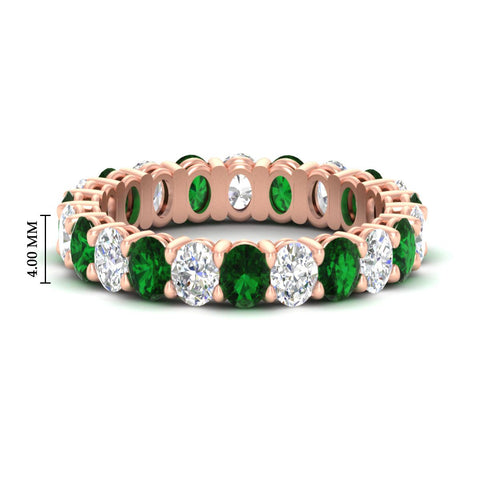 3-carat-oval-diamond-full-eternity-band-with-emerald-in-rose-gold-fdewb8324ovgemgrsleep-4.00x3.00mm-nl-rg-hw