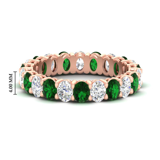 3-carat-oval-diamond-full-eternity-band-with-emerald-in-rose-gold-fdewb8324ovgemgrsleep-4.00x3.00mm-nl-rg-hw