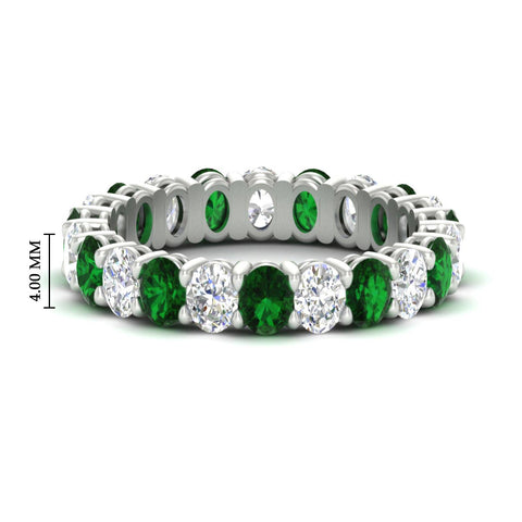 3-carat-oval-diamond-full-eternity-band-with-emerald-in-white-gold-fdewb8324ovgemgrsleep-4.00x3.00mm-nl-wg-hw