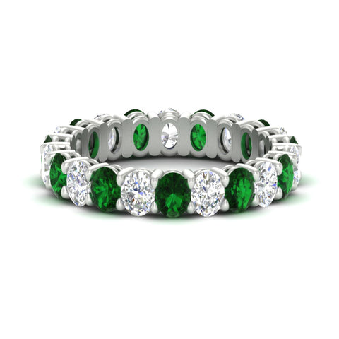 3-carat-oval-diamond-full-eternity-band-with-emerald-in-white-gold-fdewb8324ovgemgrsleep-4.00x3.00mm-nl-wg